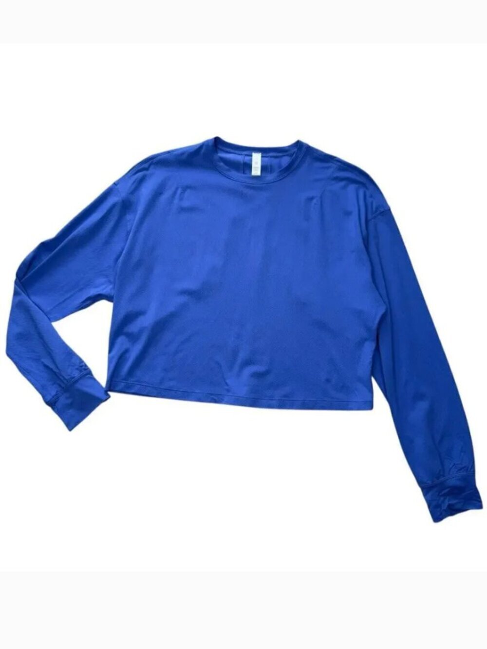Lululemon Cornflower Blue Swiftly Tech Cropped Long-Sleeve Shirt Size 4
